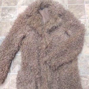 Faux fur teddy coat